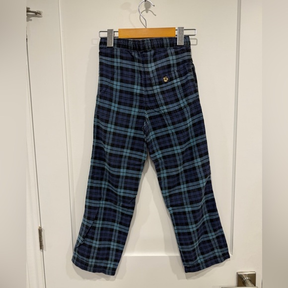 Kid’s Blue and Green Plaid PJ Bottoms - Picture 5 of 8